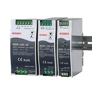 MiNWXV WDR แหล่งจ่ายไฟราง 75W 120W 240W ตัวแปลงไฟ DC 24V 10A ควบคุมอุตสาหกรรม - Product Image 1