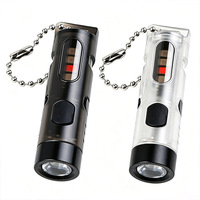 Senter Mini LED Multifungsi dengan Klip Pena, Senter Tangan Darurat Portabel USB Isi Ulang untuk Penggunaan Luar Ruangan