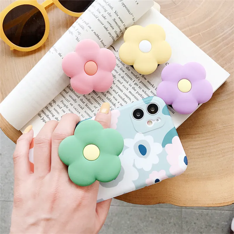 Fábrica PricevFlower Acessórios Do Telefone Móvel Silicone PVC Bonito Cartoon Mobile Holder Telefone Soquete Popular Phone Stand