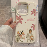 Nouvelle coque de téléphone en imitation cuir avec motif de fleurs peintes à l'huile pour iPhone 18 13 11 XR 17 13 Pro Max