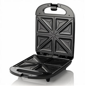 Sandwichera Eléctrica Ackiliss de 1000w con Placas Triangulares Antiadherentes de Doble Cara y Diseño Fácil de Limpiar - Product Image 3