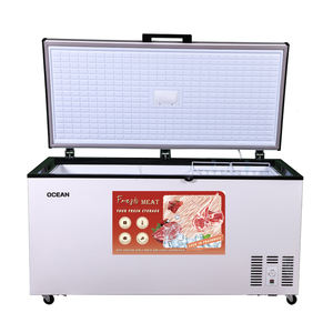 Congélateur coffre profond commercial de supermarché à refroidissement direct de haute qualité <span class=keywords><strong>400L</strong></span> Réfrigérateur à porte unique à ouverture supérieure pour le stockage des aliments surgelés - Product Image 1