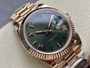 Montre mécanique de plongée de qualité supérieure 40 mm AR Factory Acier 904L Mouvement ETA 3255 228235 Poids 208g Or rose vert - Product Image 2