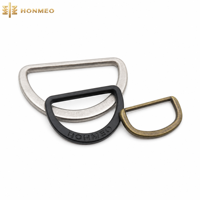 HONMEO Boucle personnalisée en alliage de zinc plaqué métal durable, connecteur en D gravé pour sacs, accessoires vestimentaires, quincaillerie de chaussures