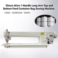 Machine à coudre à bras long à entraînement direct, 1 aiguille, alimentation supérieure et inférieure, pour sacs conteneurs