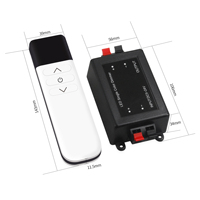 Télécommande 3 touches JEELITE JM-T1 en plastique DC12V 24C, portée 30M, pour variateur de lumière LED monochrome, idéale pour bande LED monochrome - Vente chaude