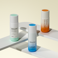 Vente en gros de flacons de lotion en plastique PET à ouverture par torsion de 100/150/200 ml, flacon de toner dégradé pour l'emballage cosmétique des soins de la peau