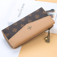 Dompet Wanita Baellerry Kapasitas Besar, Dompet Ponsel Pintar, Dompet Ritsleting Sederhana, Dompet Panjang Mewah Bermerek