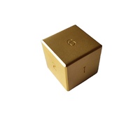Cube en laiton massif à base carrée personnalisé, usiné par CNC et par électroérosion à fil, 10x10mm