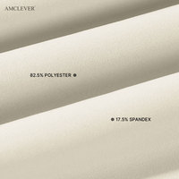 AMCLEVER Ensemble deux pièces pour femme : Jupe-short anti-transparence effet seconde peau, idéal pour le sport, la course et le fitness, personnalisable avec logo OME