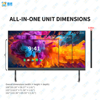 Table interactive LED tout-en-un mobile et intelligente avec écran LED COB pour réunions et vidéoconférences, idéale pour l'éducation
