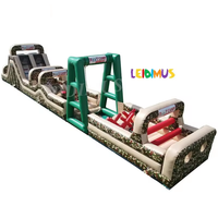 Bon marché Camo couleur militaire militaire gonflable Obstacle armée Boot Camp Camouflage défi parcours d'obstacles gonflable à vendre