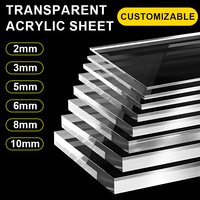 Feuille de verre acrylique transparente personnalisée de manufacture découpe au laser feuille acrylique coulée de plexiglas transparent vente en gros pour la publicité
