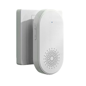 Timbre Inalámbrico Inteligente con Batería, Control Remoto, para Hogar, Oficina, Hotel, Color Blanco Marfil, Juego de Una Pieza - Product Image 1
