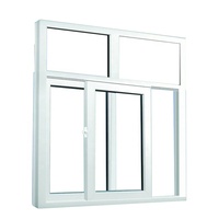 Personalización diseño europeo UPVC ventanas doble acristalamiento columpio PVC ventana abatible