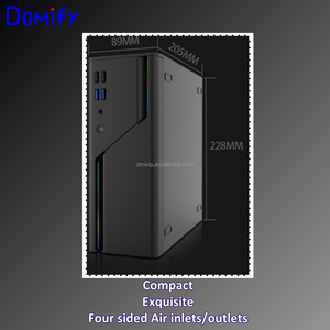 K16 tùy chỉnh RGB dọc nhỏ PC trường hợp HTPC Máy tính để bàn 1U cung cấp điện với PCIe Bảng điều chỉnh mỏng cff Chassis Mini ITX PC trường hợp cổ - Product Image 6