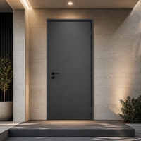 Porte extérieure au design moderne, portes d'entrée en fer, plaque en acier et aluminium, porte de sécurité pour villa