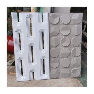 Azulejos de una sola pared 3D blancos modernos Panel hueco de PU duradero Diseño de interiores de hotel Partición de pared de <span class=keywords><strong>piedra</strong></span> artificial duradera - Product Image 5