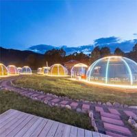 Sound Baby Green Houses Dôme de repas transparent de luxe, design moderne, coupe-vent, type bulle, diamètre personnalisable pour événements