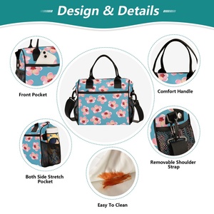 Nouveauté : Sac isotherme portable personnalisé à imprimé fleurs hawaïennes Hau pour pique-nique, camping et sorties en plein air pour femmes - Product Image 3
