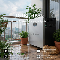 Système de stockage d'énergie domestique tout-en-un JB-5000 5kW 10.24kWh LiFePO4 Onduleur hybride 8000+ cycles IP55 ESS portable 51.2V 200Ah