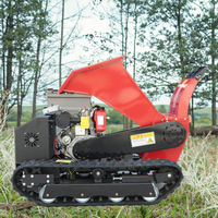 Prix pas cher machines agricoles sur chenilles déchiqueteuse de bois Mobile déchiqueteuse de bois Machine de fabrication de sciure de bois déchiqueteuse de branches