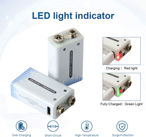 Batterie <span class=keywords><strong>Rechargeable</strong></span> <span class=keywords><strong>AA</strong></span> 1.5V 9V type-c USB Lithium-ion - Product Image 5