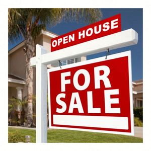 Real Estate Signs for Sale Custom Yard Sign <b>Physical</b> Alumicore Thick Sign with Hanging Holes Custom Aluminum 2-sided Printed - Product Image 1