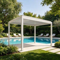Pergola autoportante extérieure en aluminium, écologique et durable, design moderne, pour jardin, villa et patio, fabrication OEM et ODM sur mesure