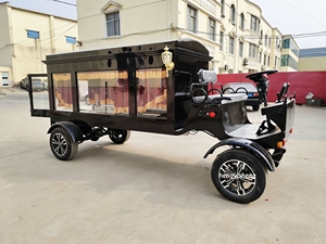 Char funéraire électrique élégant de style européen, type chariot argenté, avec remorque, pour <span class=keywords><strong>transport</strong></span> spécial, en promotion - Product Image 2