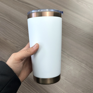 Vaso Térmico de Acero Inoxidable de 20 oz con Borde Dorado, Diseño Personalizado de Cobre, Taza para Chocolates, Botella de Agua, Recubrimiento Electrolítico en Oro - Product Image 3