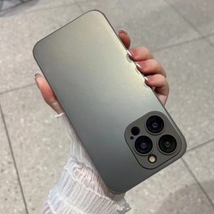 เคสโทรศัพท์มือถือรุ่นใหม่ AG Original สีเดิม สำหรับ <span class=keywords><strong>iPhone</strong></span> 16 15 14 <span class=keywords><strong>Plus</strong></span> 13 12 11 Pro Max พร้อมฟิล์มกันรอยเลนส์ เคสนาโนพีซีสีทรายอ่อน - Product Image 3
