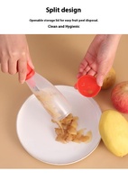 Multifunctionele Roestvrijstalen Plastic Opbergdoos Keukenaccessoires Meloen Fruit Aardappelschiller Huishoudelijke Groente