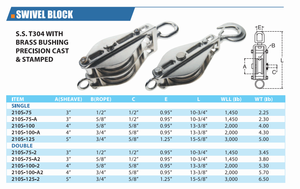 Сверхмощный шкив из нержавеющей стали с завода, настраиваемый подъемный Блок крана, шкив с крюком, трос ГРМ для строительства - Product Image 5