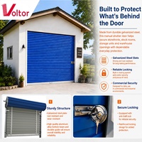 Porte à enroulement haute performance au design professionnel pour résidences de luxe et clubs, idéale pour volets de garage
