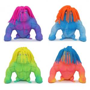 Divertido Juguete de Gorila Relleno de Arena de TPR de Alta Calidad para Niños de 5 a 7 Años, Diseño Bonito, Multicolor, de Goma Resistente, Alivia el Estrés - Product Image 2