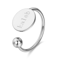Qiuyan — bague en argent massif plaqué Ip, anneau de rangement, cerceau, livraison directe