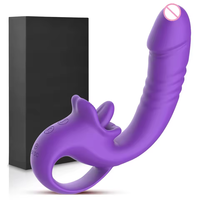 Einziehbarer 10-Gang-Vibrator mit Fernbedienung USB-Aufladbar Wasserdicht für G-Punkt- und Klitoris-Stimulation