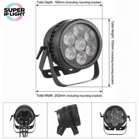 Projecteur LED Par IP65 étanche 7x20W RGBW 4-en-1 DMX512 RDM à gradation linéaire pour éclairage de scène extérieur