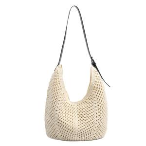 Bolso de Hombro Elegante para Mujer, para Todas las Temporadas, con Asa Única, Cierre de Botón, Forro de Poliéster, Bolso Tote, Bolso de Playa, 32x13x26cm - Product Image 5