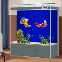 Aquarium en verre ultra-blanc ODM/OEM pour la maison, l'extérieur, le bureau, mural ou sur pied, de taille moyenne à grande, avec garantie de 2 ans