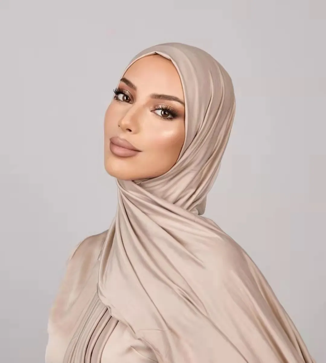 Premium Quality stretch cotton jersey scarf stretchy plain wrap hijab