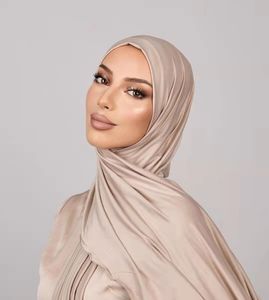ストレッチコットンジャージースカーフストレッチプレーンラップ<span class=keywords><strong>Hijab</strong></span> - Product Image 1