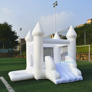 Vente chaude PVC nouvelle mode intérieur extérieur drôle blanc <span class=keywords><strong>Mini</strong></span> château gonflable sautant <span class=keywords><strong>Trampoline</strong></span> rebond <span class=keywords><strong>maison</strong></span> pour les enfants - Product Image 1