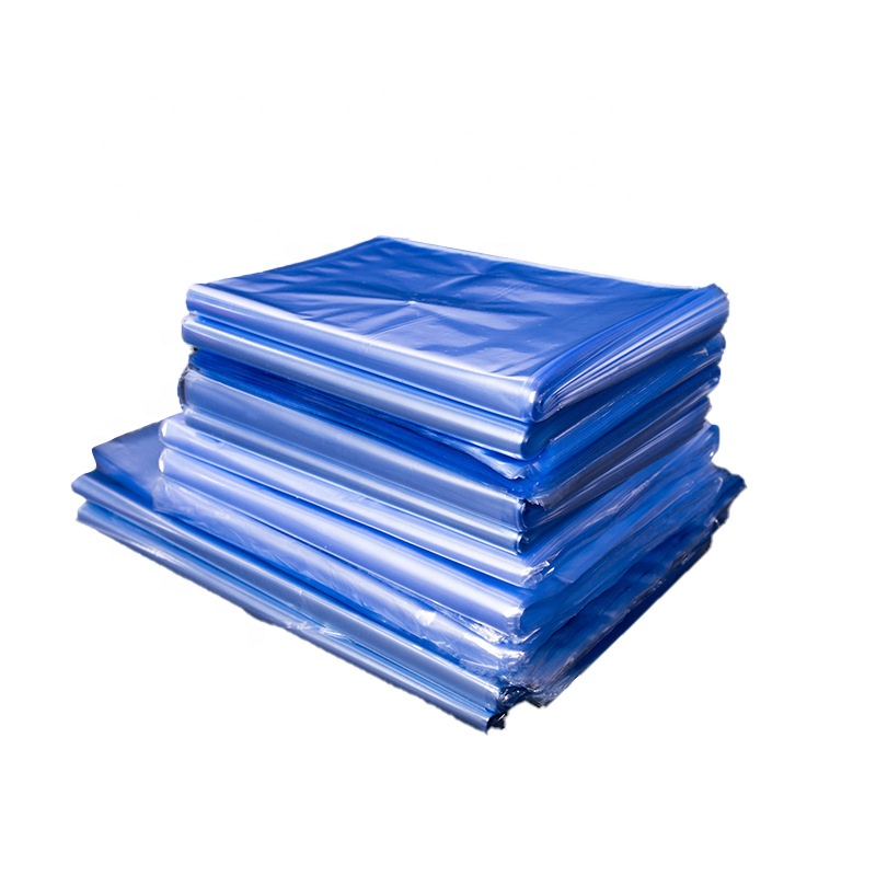 Özel ve stok Shrink çanta kutusu şişe kare PVC ısı büzüşmeli makaron çantası ısı tabancası Shrink Wrap ısı büzüşmeli makaron Shrink film