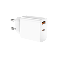 Cargador GaN de 45W PD3.1 con Puertos Duales USB-A + Tipo-C, Enchufe UK Ignífugo, Certificado CE, Cargador de Pared, Cargador de Viaje