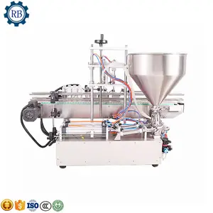 semi automatic ice cream water liquid honey juice sauce bottle filing machine