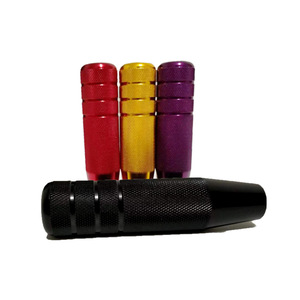 Knurled Gear <b>Shift</b> <b>Knob</b> Universal Aluminum Alloy Ergonomic Black Red Gold Purple Color Options - Product Image 1