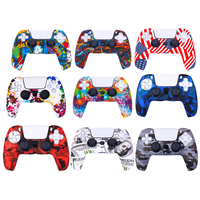 Housse de protection en silicone camouflage antidérapante pour manette PS5 – Données réelles