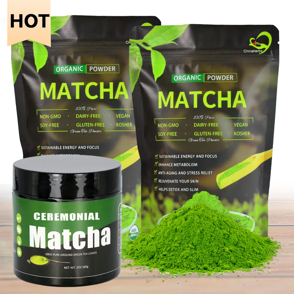 Polvo de té verde Matcha de grado culinario de etiqueta privada Premium, primera cosecha auténtico japonés Matcha grado ceremonial